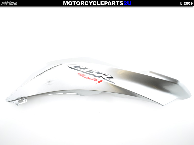Silver 2008 Honda CBR600RR Right Upper Fairing