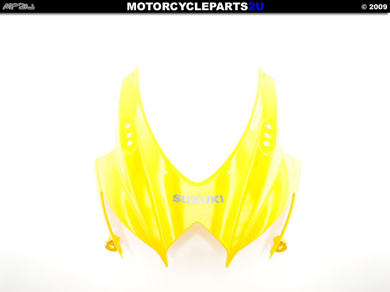 Yellow 2008 Suzuki GSXR 600 Front Fairing