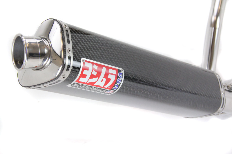 Yoshimura TRS TriOval Full Exhaust System High Mount Carbon Fiber