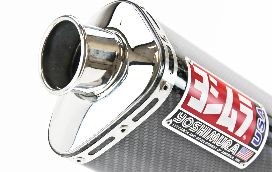 Yoshimura TRS TriOval Full Exhaust System w/ O2 Bung Carbon Fiber