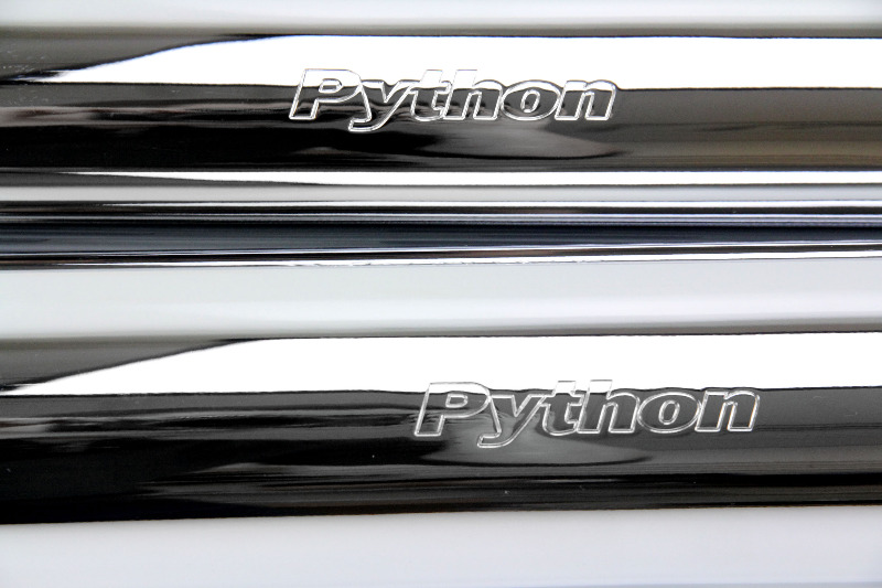 Python 21/2" SlashCut Chrome SlipOn Mufflers 41403