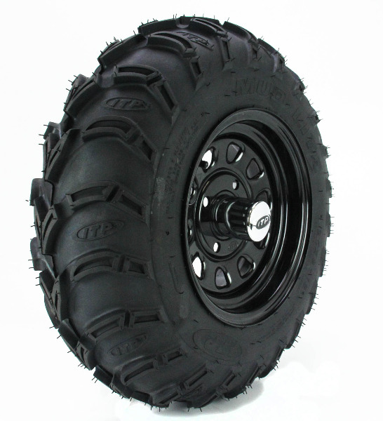 0810 Polaris Ranger RZR 800 ITP Mud Lite AT Rear Tire & Wheel Kit