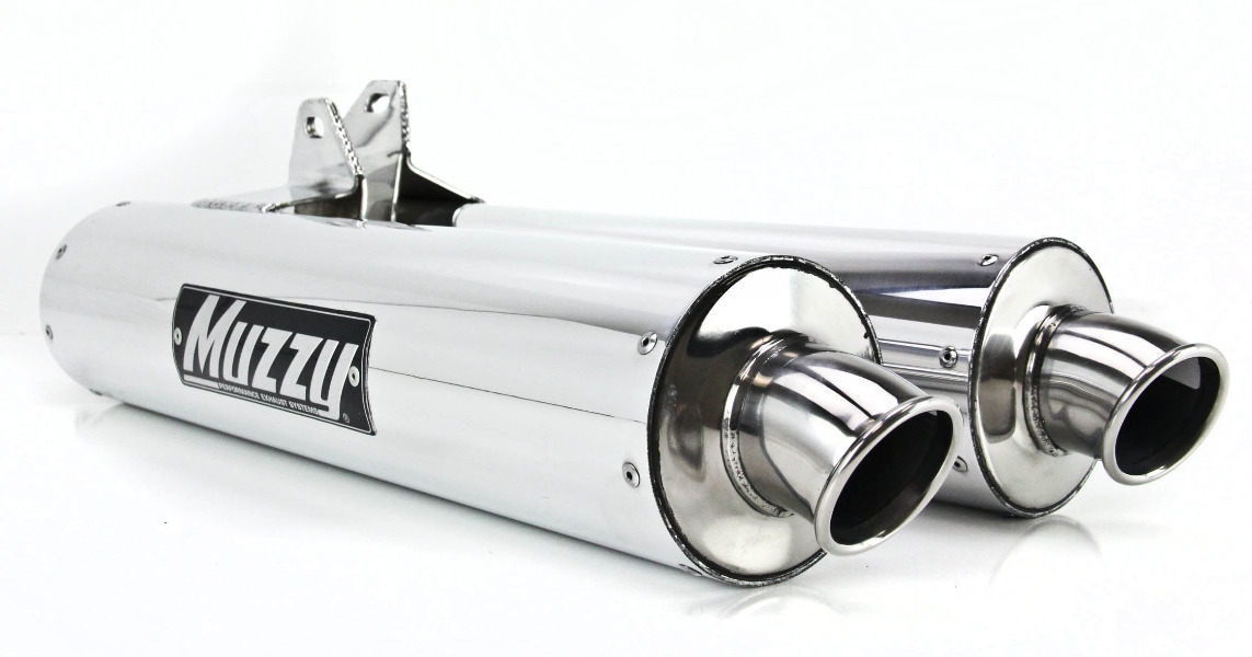 0611 Kawasaki ZX1400 Ninja ZX14 Muzzys Round Dual Slipon Mufflers
