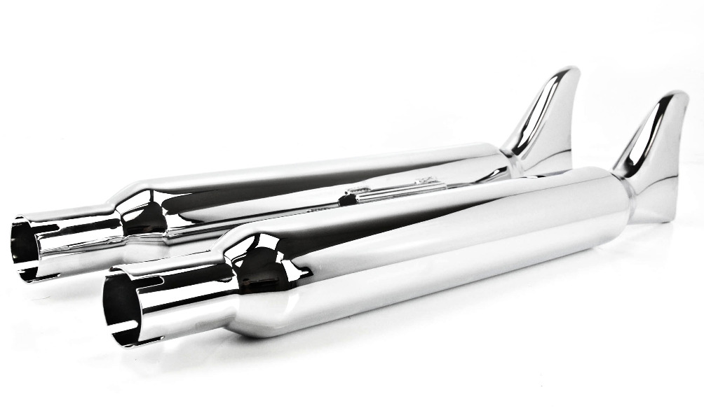 Samson Silver Bullet 27" Fishtail Mufflers for True Dual Headers S211