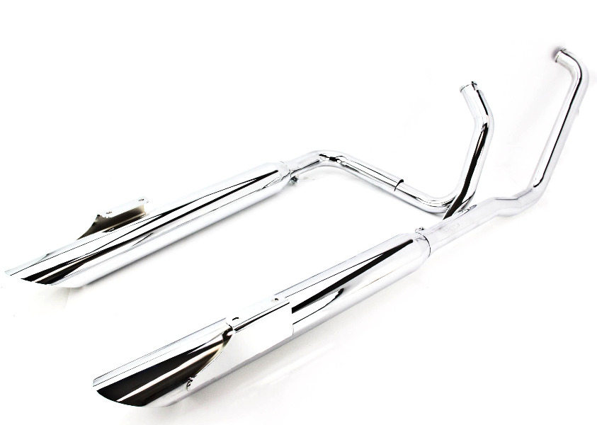 9901 Vulcan 1500 Nomad Cobra True Duals SlashDown Chrome Exhaust 4167SD