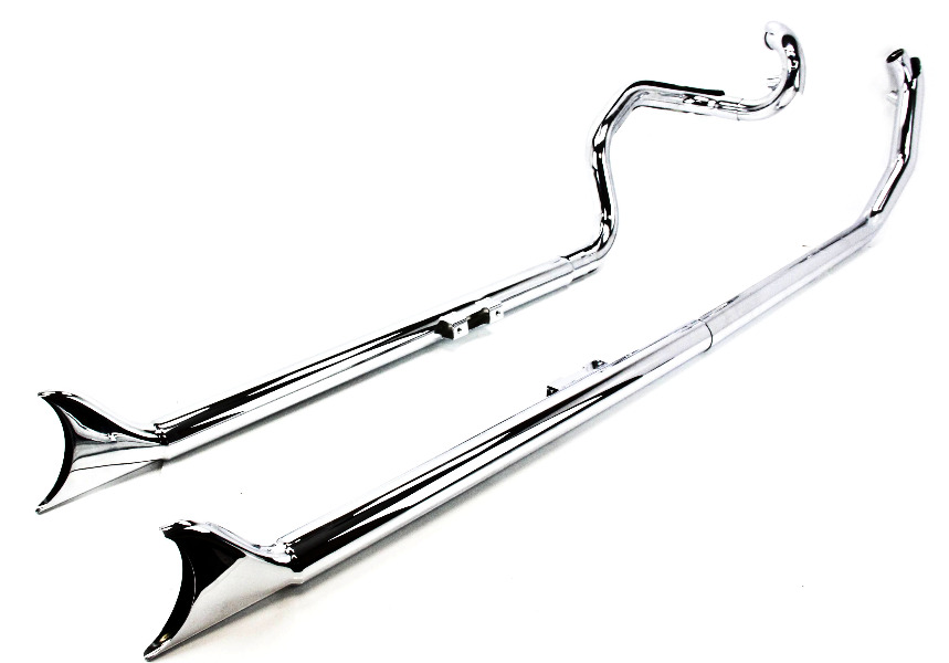 Samson True Duals Exhaust 39" Cholo Longtail Mufflers S2438 eBay