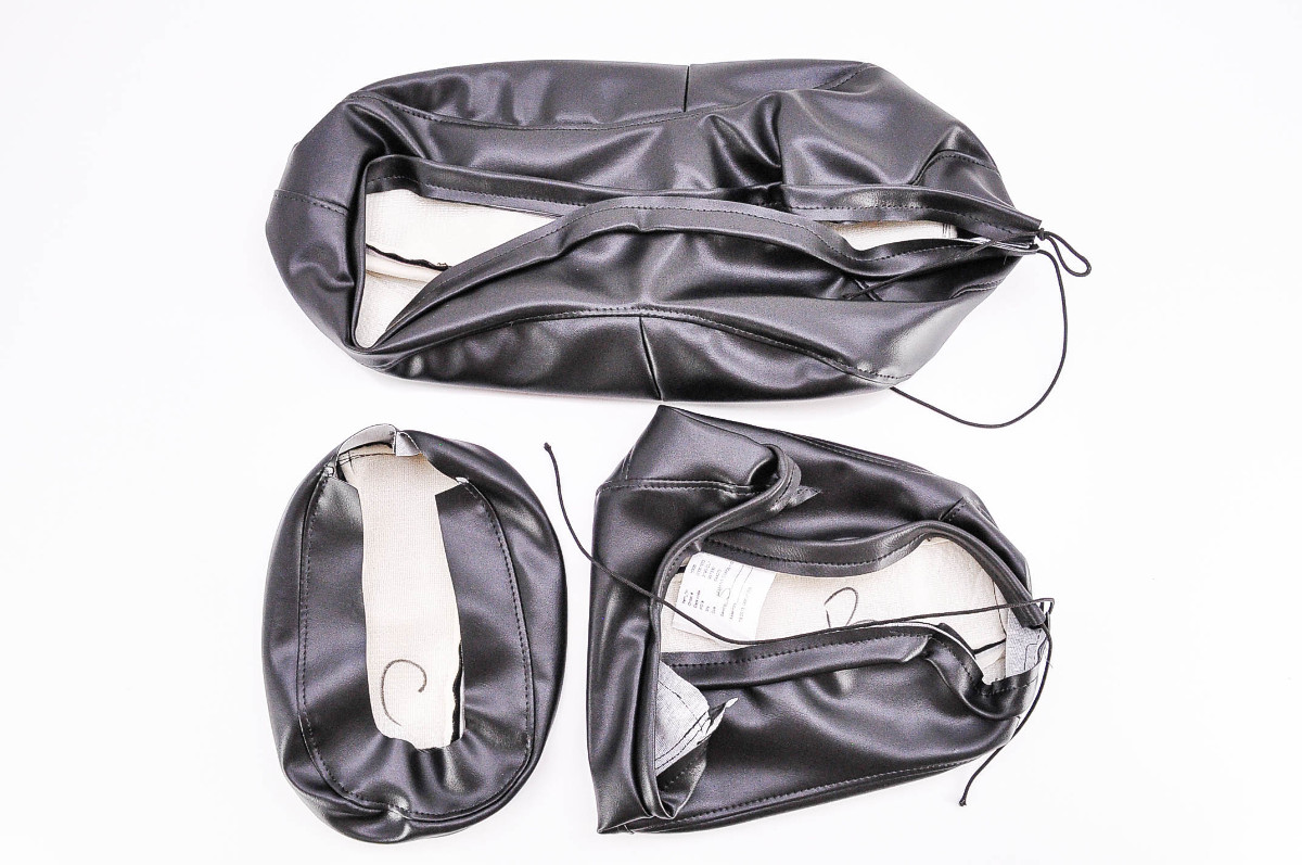 for 95-96 Kawasaki EN500A Saddlemen Saddle Skins Seat Cover Black