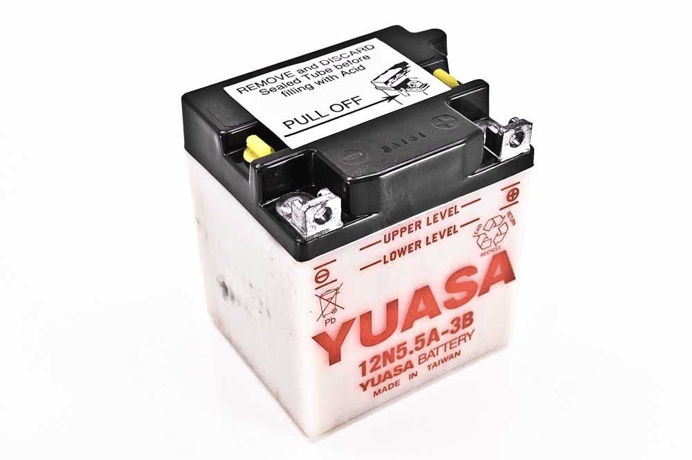 Yuasa 12N5.5A-3B 12V Conventional Battery NO ACID YUAM22A5b