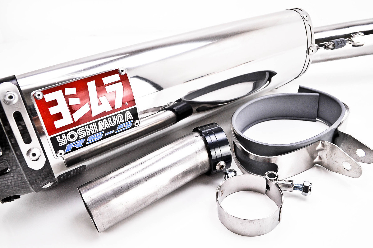 Yoshimura RS5 Race SlipOn Muffler Stainless w/Carbon Fiber End Cap