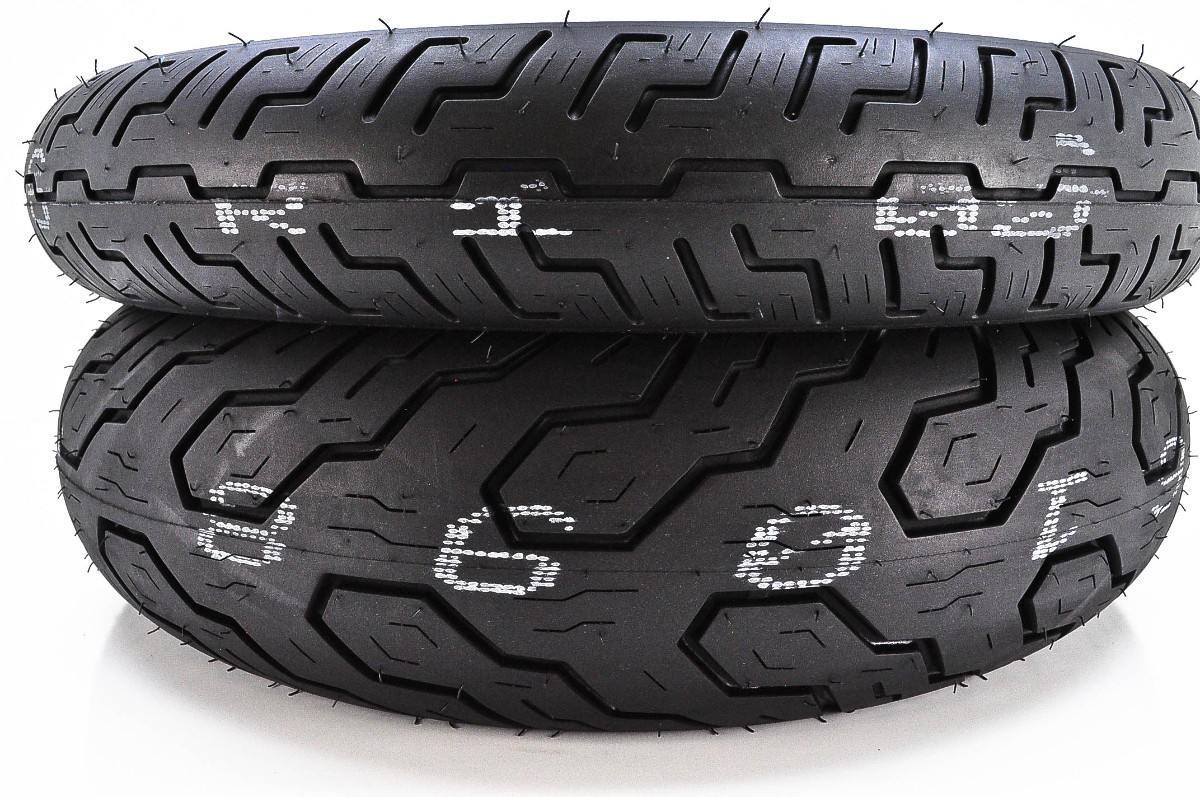 Dunlop K177 Front Tire 120/9018 & K555 Rear Tire 170/8015 WWW 400936/