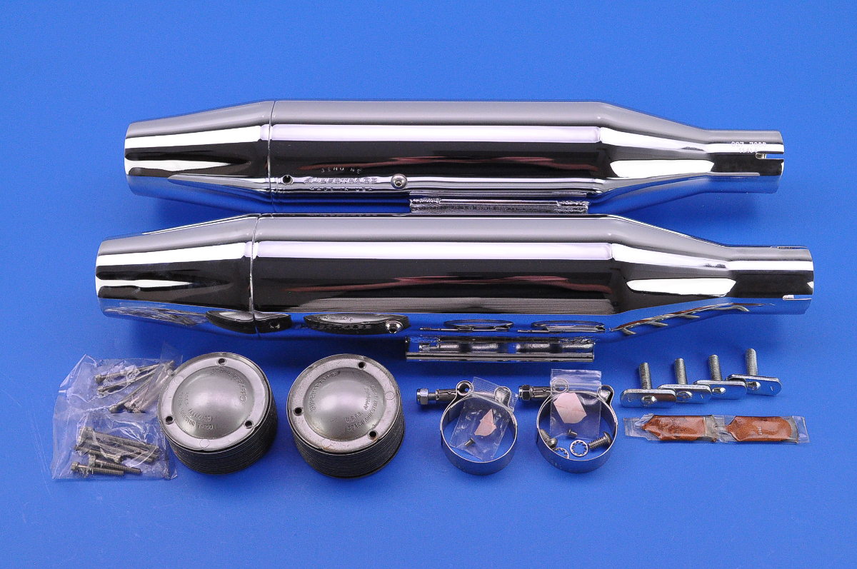 SuperTrapp Chrome Tapered SlipOn Mufflers 62878088 eBay