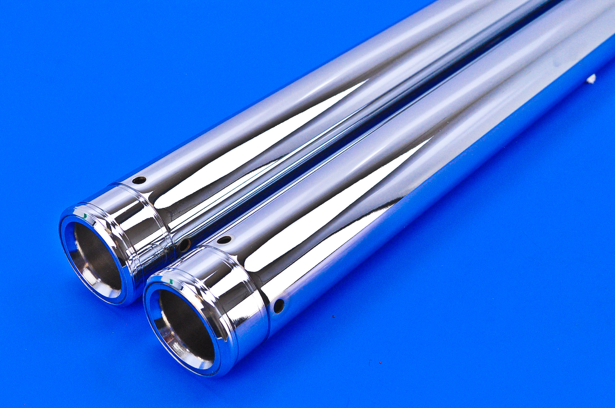 Custom Cycle Show Chrome Fork Tubes 49mm 25.50" T2013 eBay