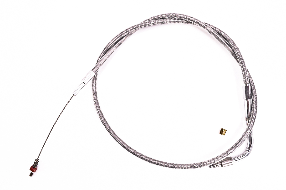 Stainless Steel Throttle Cable 31" (Std) 90 Degree Elbow