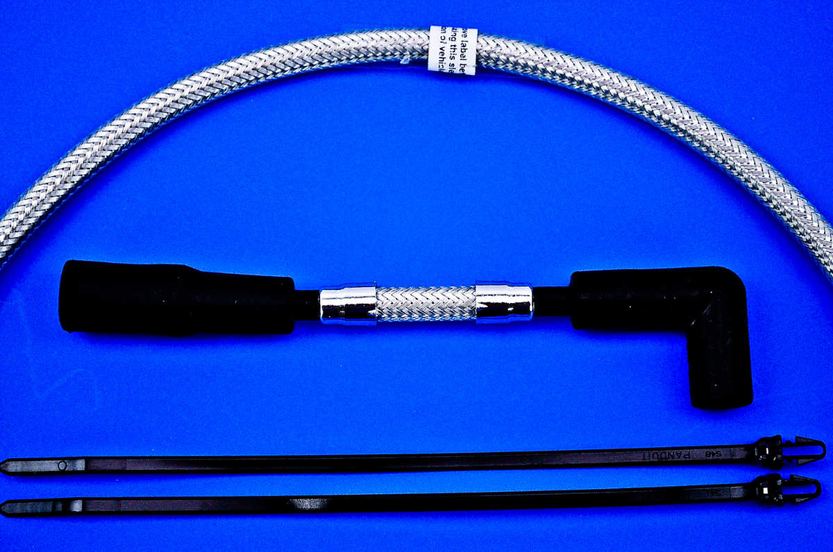 Magnum Braided Sprark Plug Wires Polished Stainless 3041S
