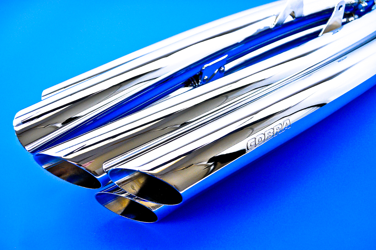 1216 Goldwing 1800 GL1800 Cobra 6into6 Chrome SlipOn Mufflers 1217