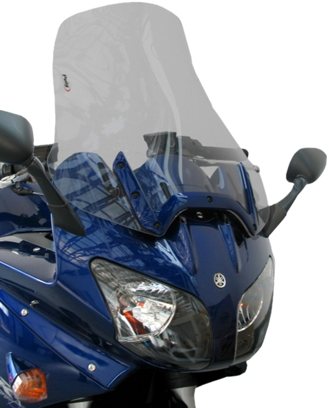 Wind Deflector Windshield For Yamaha FJR1300 (2001-2005) - 4mm Clear/Black PMMA Windscreen Replacement