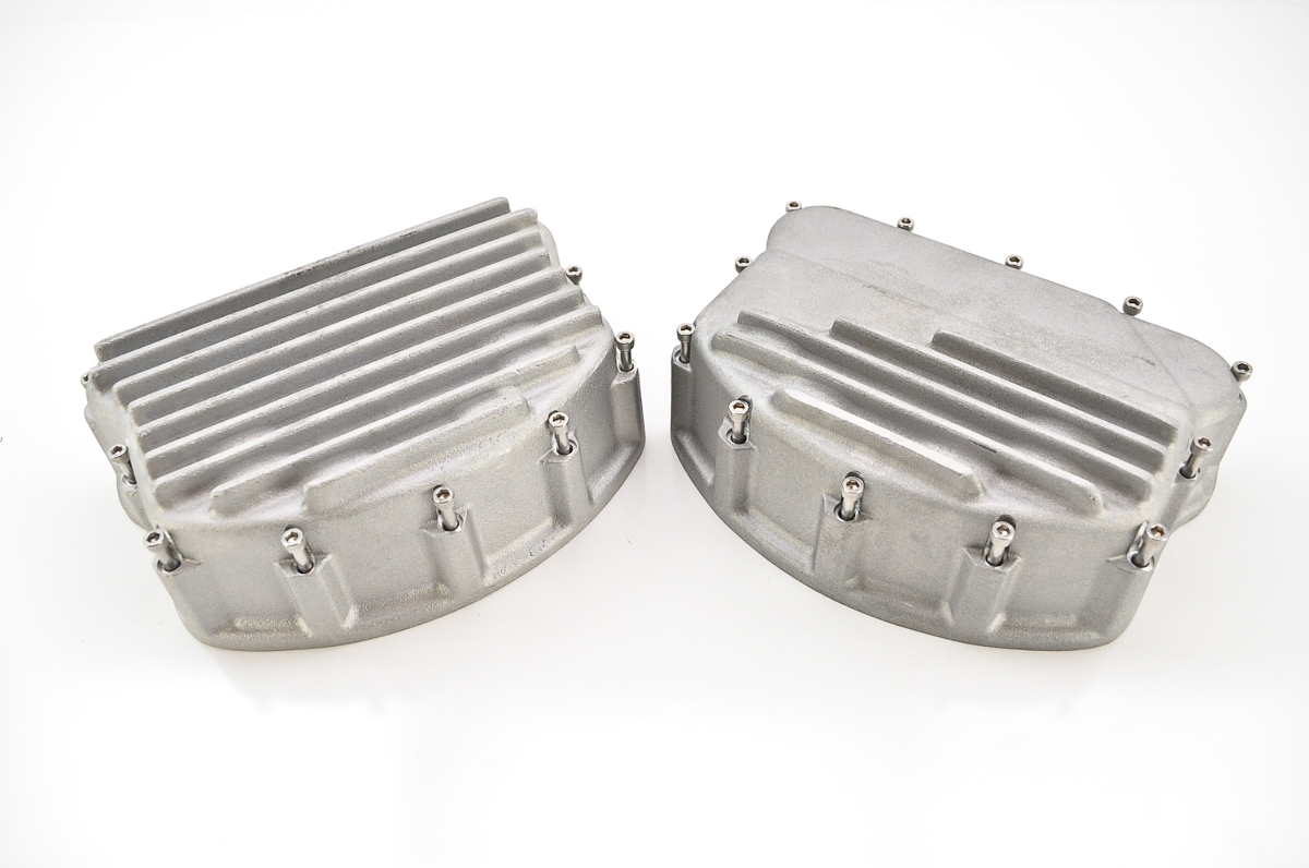 Custom Cycle Finned Natural Panhead Rocker Covers FRC 20033 eBay