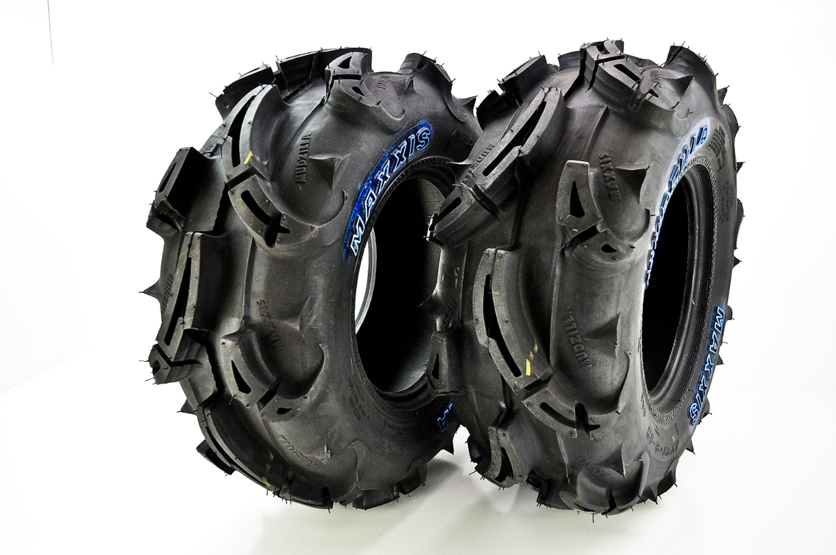 Maxxis M966 Mudzilla Front Tires and Rear Tires, 27x912 & 28x1012 (4
