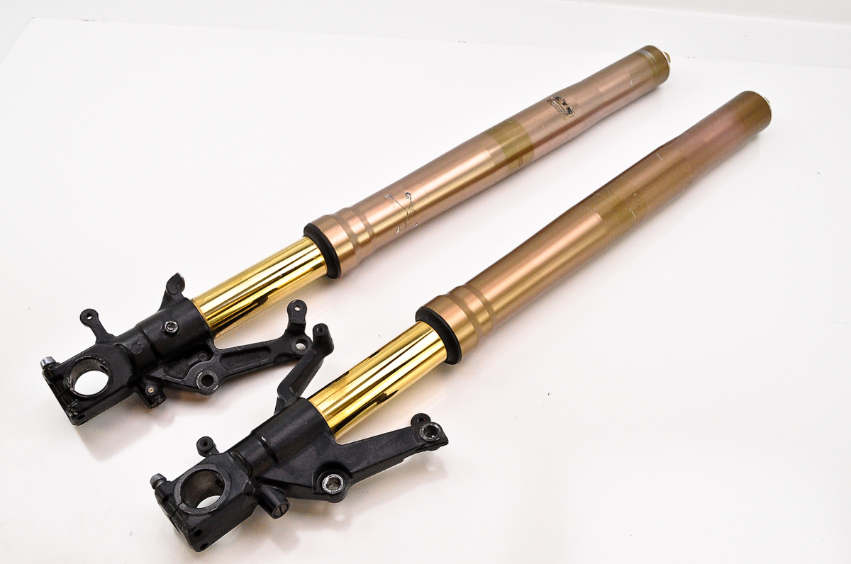 9907 Suzuki GSX1300R Hayabusa Forks Used OEM 5110324F30, 5110424F30