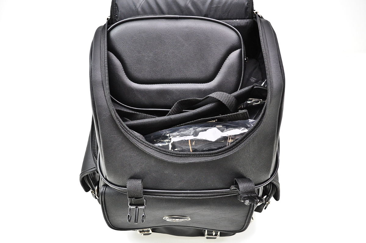 Saddlemen BR3400EX Combination Backrest, Seat and Sissy Bar Bag 3515