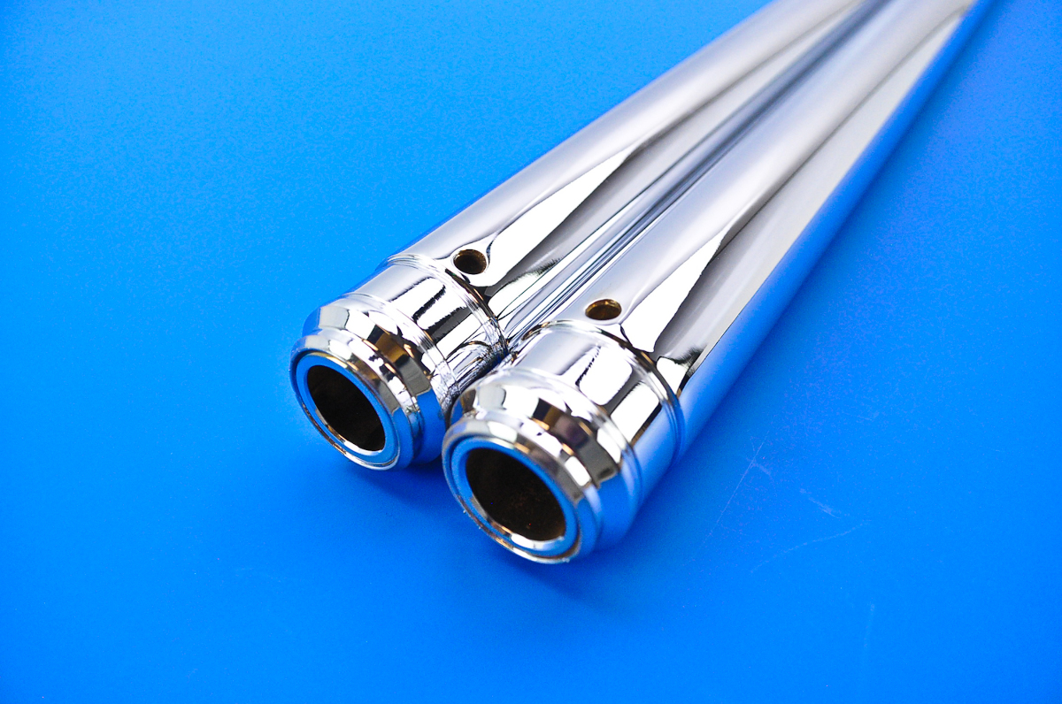 Custom Cycle Show Chrome Fork Tubes 35mm 23.50" T4070 eBay