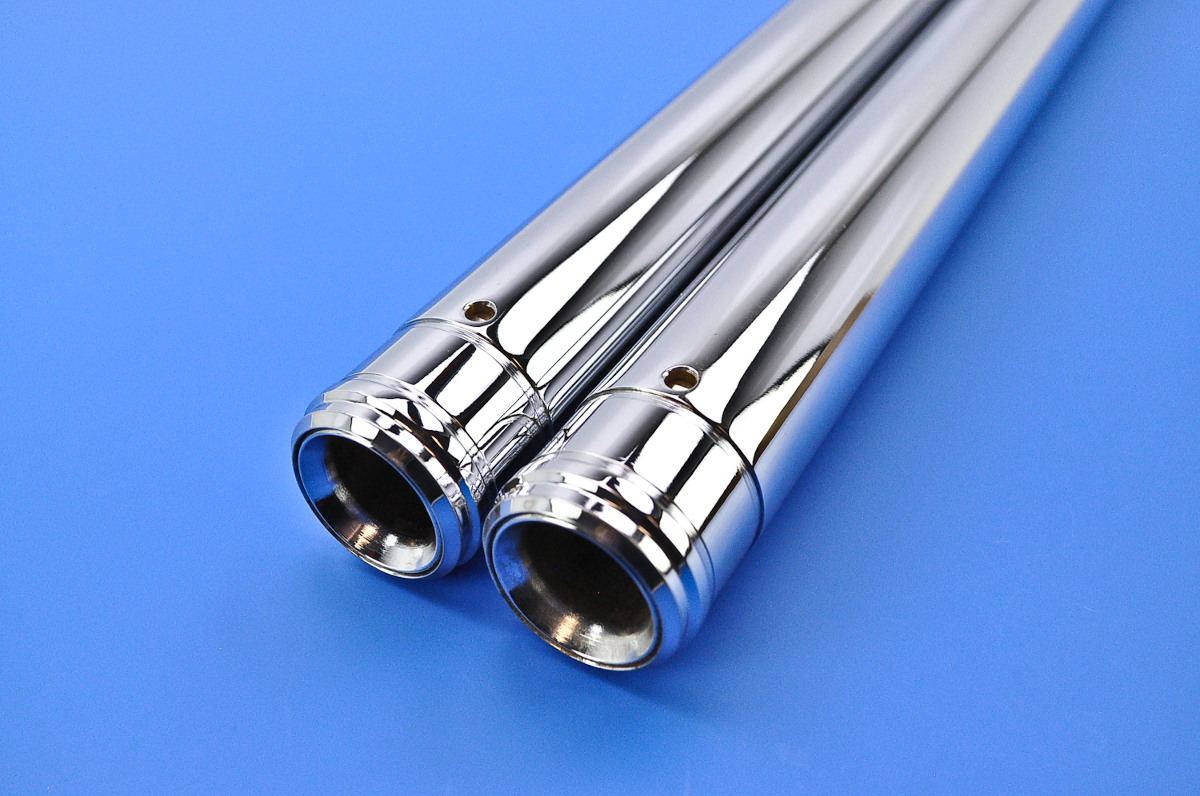 99 Harley FXR3 Custom Cycle Show Chrome Fork Tubes 39mm 22.25" (2