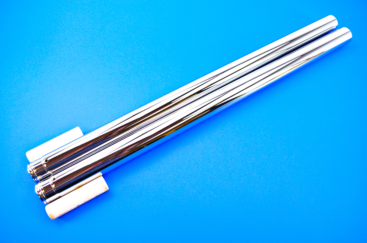 Custom Cycle41mm Show Chrome Fork Tubes MotorcycleParts2U