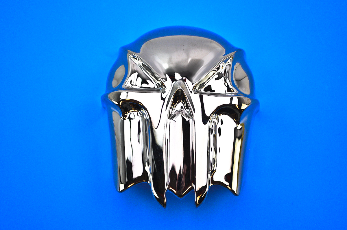 Kuryakyn Skull Horn Cover, Painted Black Chrome 7741 eBay