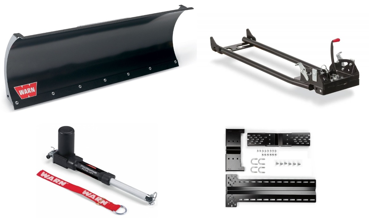 Warn ProVantage Center Mount Snow Plow System with 54" Straight Blade 67945 eBay