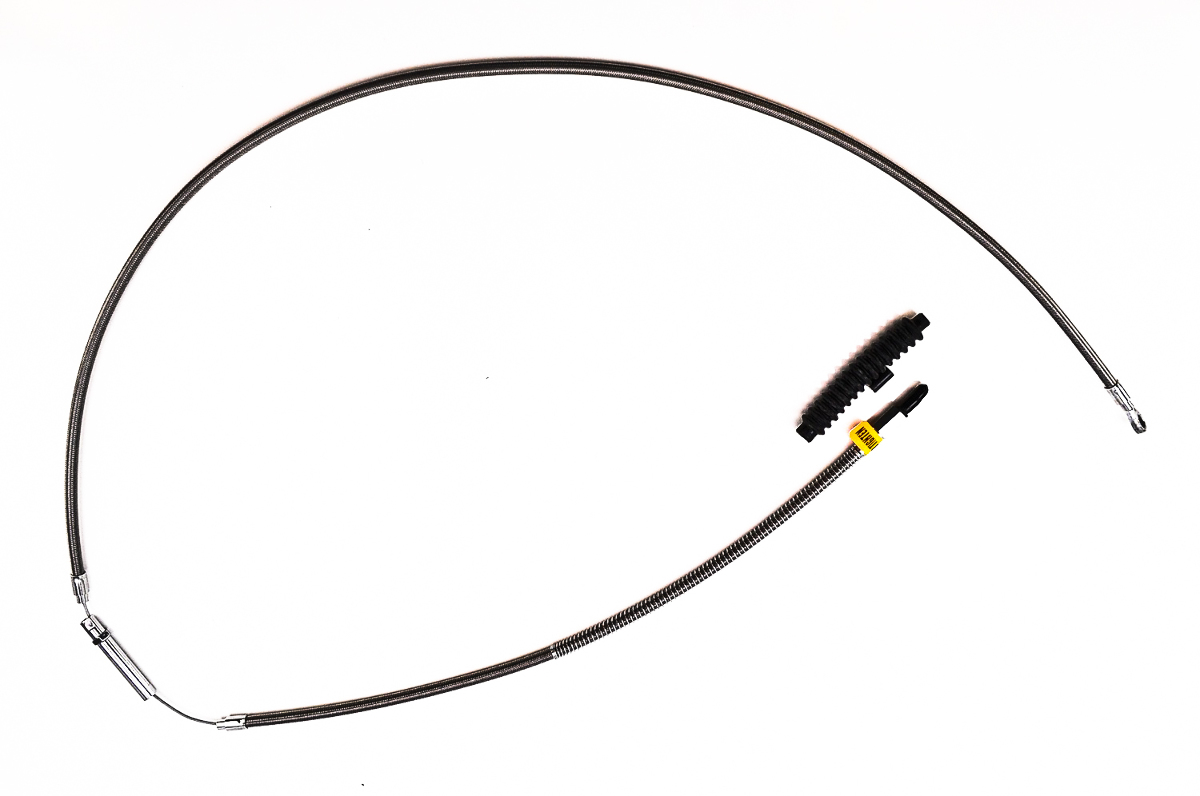 HighEfficiency Stainless Steel Clutch Cable 74" (+12") Center Adjuster MotorcycleParts2U