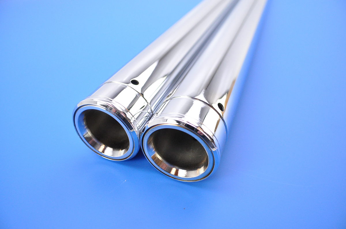 Custom Cycle Show Chrome Fork Tubes 49mm 29.50" T2015 eBay