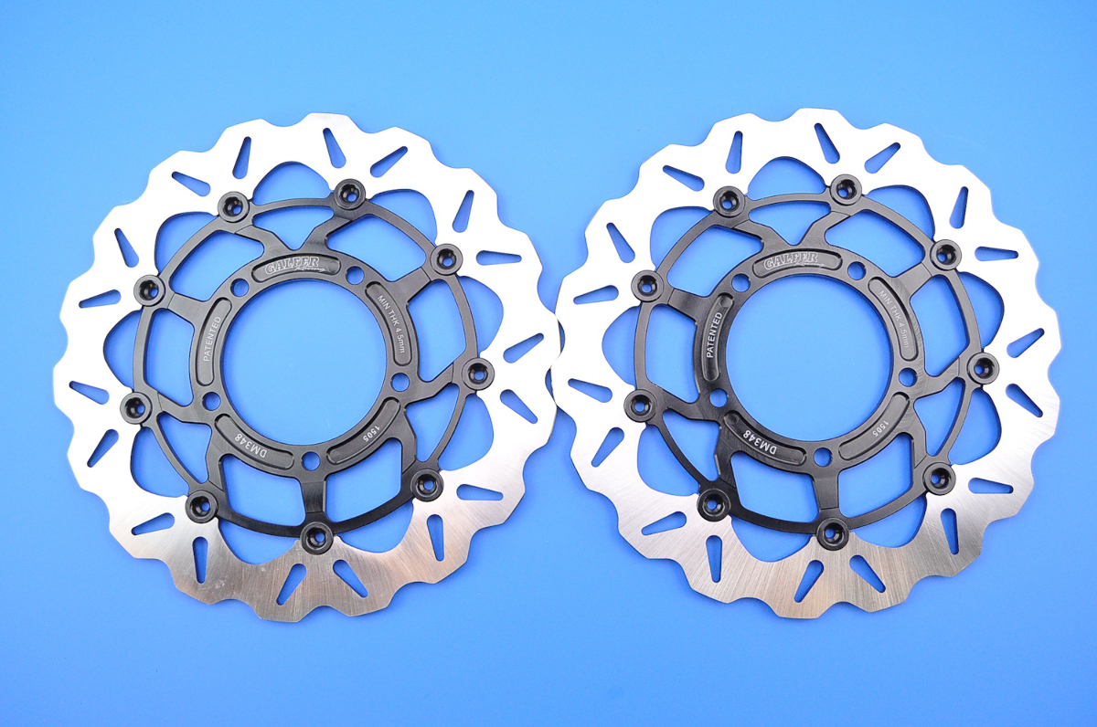 Galfer Floating Front Wave Rotors with Aluminum Carriers (Set of 2