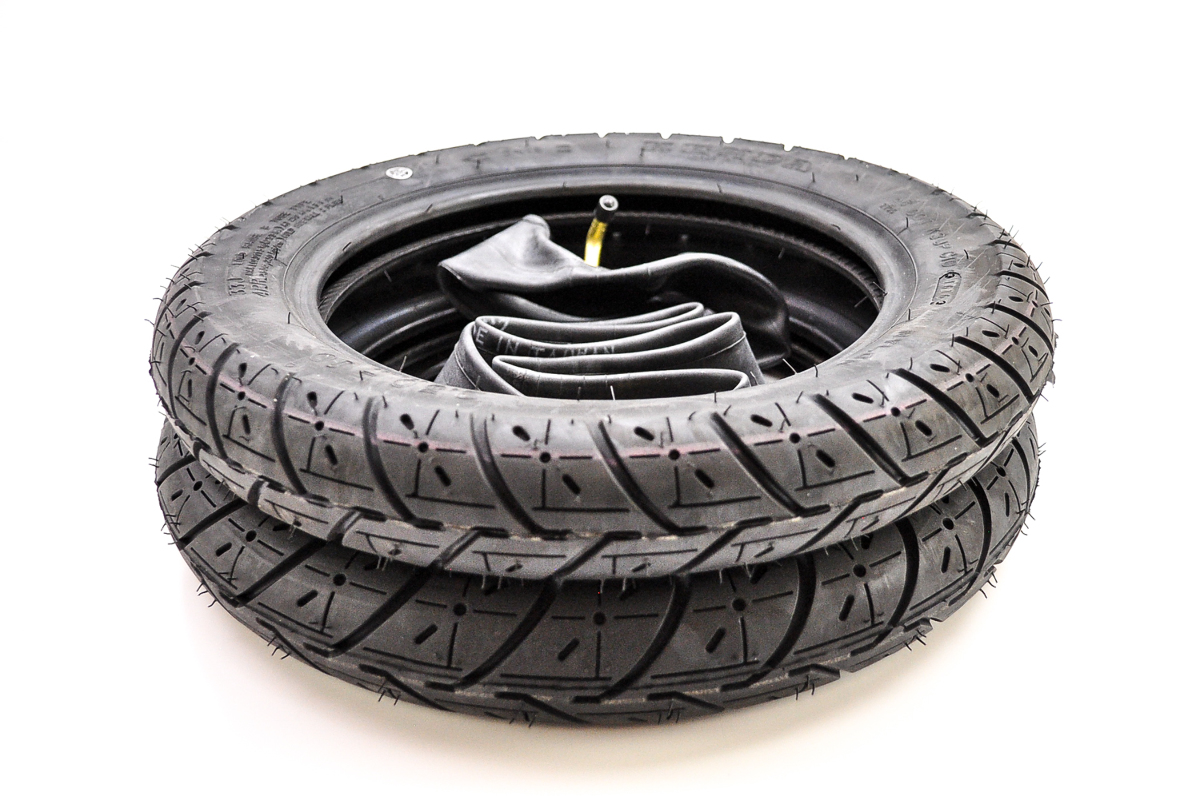 Kenda K329 Scooter Front & Rear Tire Set W/ Kenda Inner Tubes