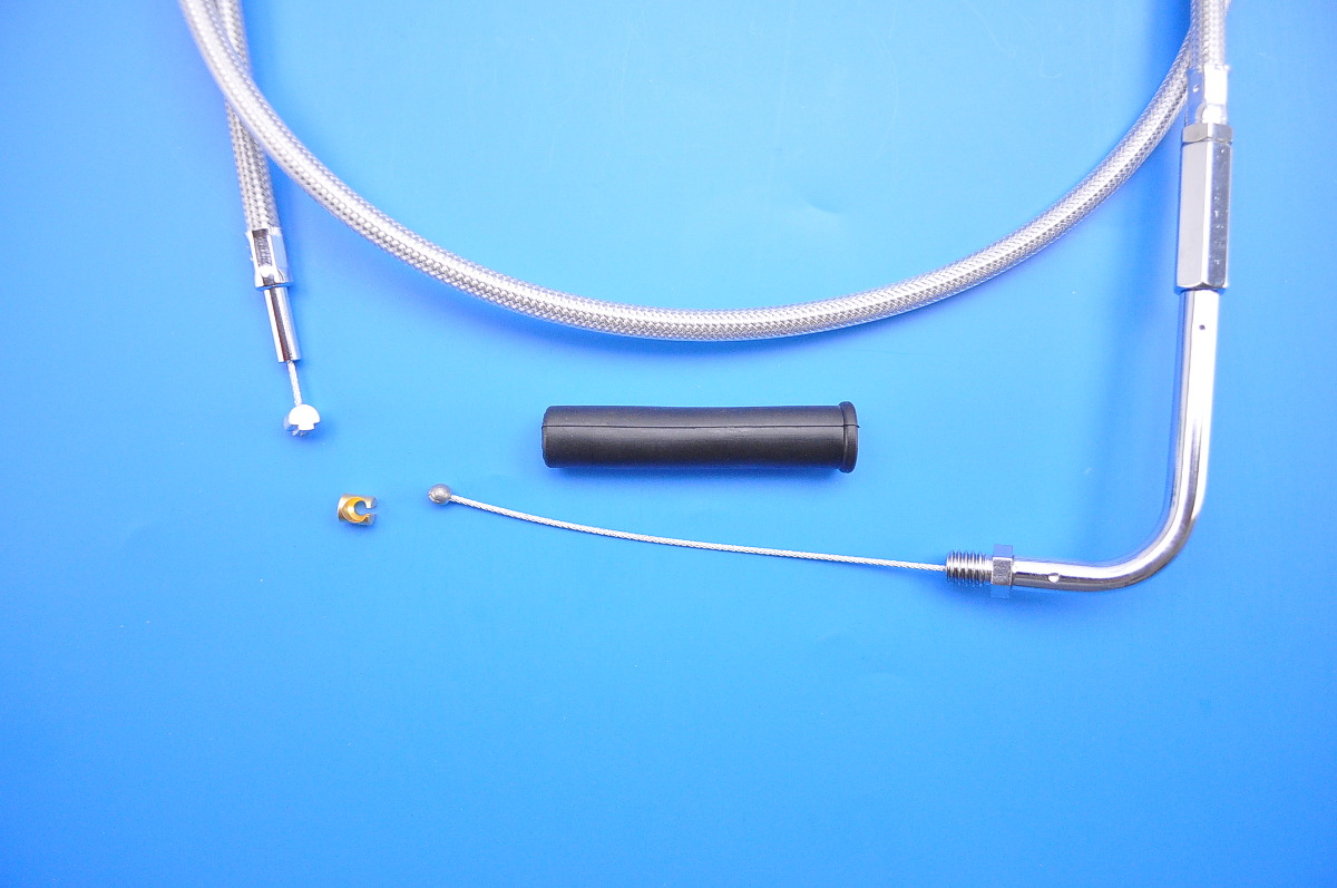 Drag Specialties 48" Braided Stainless Steel Throttle Cable 06500322