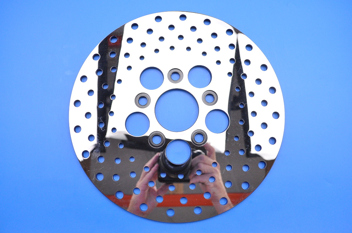 Drag Specialties 10" Stainless Steel Brake Rotor, Polished