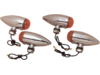 Drag Specialties Marker Light w/ Amber Lens, Chrome Drag Specialties Marker Light w/ Amber Lens, Chrome