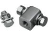 Drag Specialties Mounting Block for Bottom-Mount Headlights, Chrome Drag Specialties Mounting Block for Bottom-Mount Headlights, Chrome