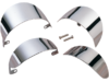Drag Specialties Front Turn Signal Visor, Chrome Drag Specialties Front Turn Signal Visor, Chrome