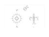 BikeMaster 428 Front Sprocket, 14T BikeMaster 428 Front Sprocket, 14T