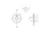 BikeMaster 428 Front Sprocket, 15T BikeMaster 428 Front Sprocket, 15T