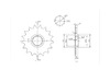 BikeMaster 520 Front Sprocket, 14T BikeMaster 520 Front Sprocket, 14T