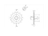 BikeMaster 520 Front Sprocket, 15T BikeMaster 520 Front Sprocket, 15T