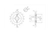 BikeMaster 520 Front Sprocket, 17T BikeMaster 520 Front Sprocket, 17T