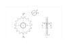 BikeMaster 520 Front Sprocket, 15T BikeMaster 520 Front Sprocket, 15T
