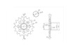 BikeMaster 520 Front Sprocket, 17T BikeMaster 520 Front Sprocket, 17T