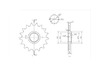 BikeMaster 520 Front Sprocket, 17T BikeMaster 520 Front Sprocket, 17T