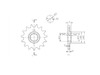 BikeMaster 520 Front Sprocket, 15T BikeMaster 520 Front Sprocket, 15T