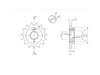 BikeMaster 525 Front Sprocket, 15T BikeMaster 525 Front Sprocket, 15T