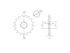 BikeMaster 525 Front Sprocket, 17T BikeMaster 525 Front Sprocket, 17T