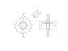 BikeMaster 525 Front Sprocket, 15T BikeMaster 525 Front Sprocket, 15T
